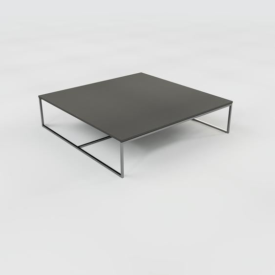 Table basse - Graphite, design, bout de canapé sophistiqué - 121 x 31 x 121 cm, personnalisable