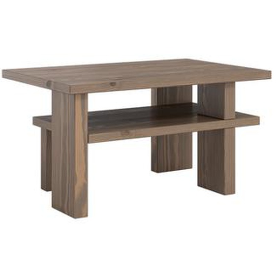 Table basse JAPAN pin massif Brun Caroube