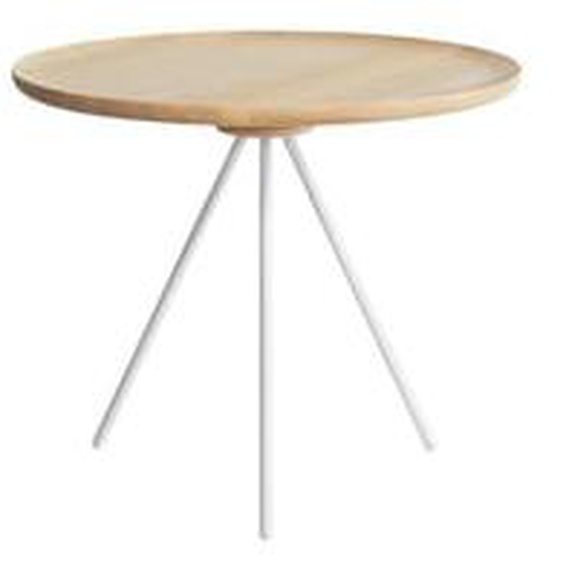 Table basse Key - blanc - frêne naturel