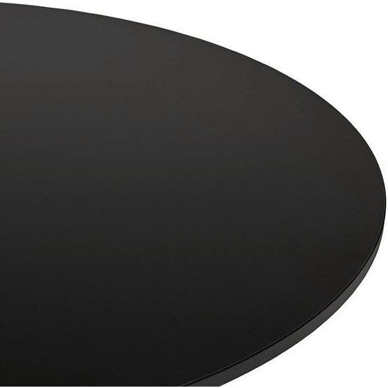 Table basse lounge HOUSTON noire - Ø 90 cm