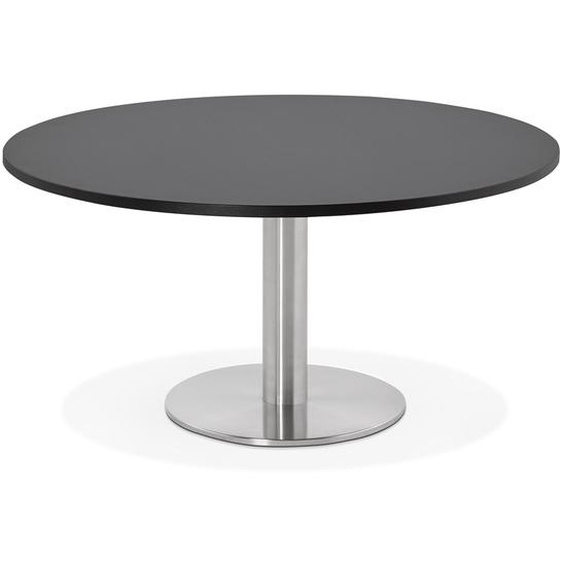 Table basse lounge HOUSTON noire - Ø 90 cm