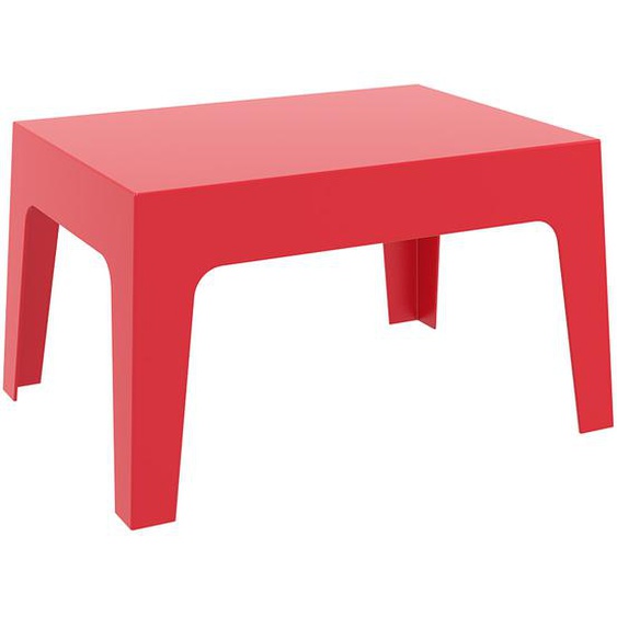 Table basse MARTO rouge en matière plastique