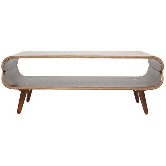 Table basse rectangulaire vintage bois foncé noyer L118 cm TAKLA