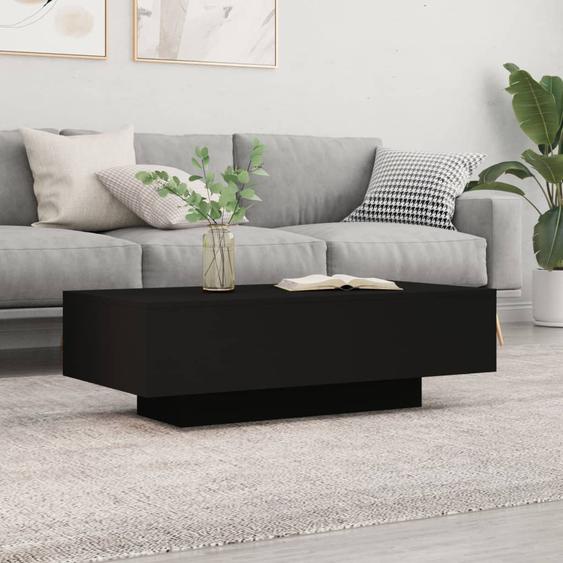 Table basse noir 100x49,5x31 cm bois dingénierie