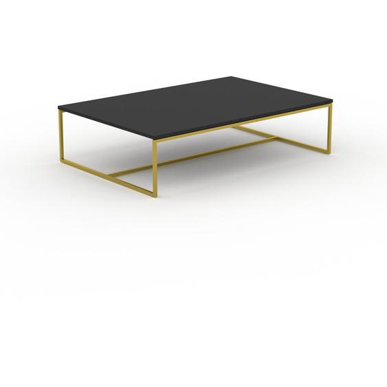 Table basse - NULL avec des jambes dorées, 121, design scandinave, petite table pour salon élégante - 121 x 31 x 81 cm, personnalisable