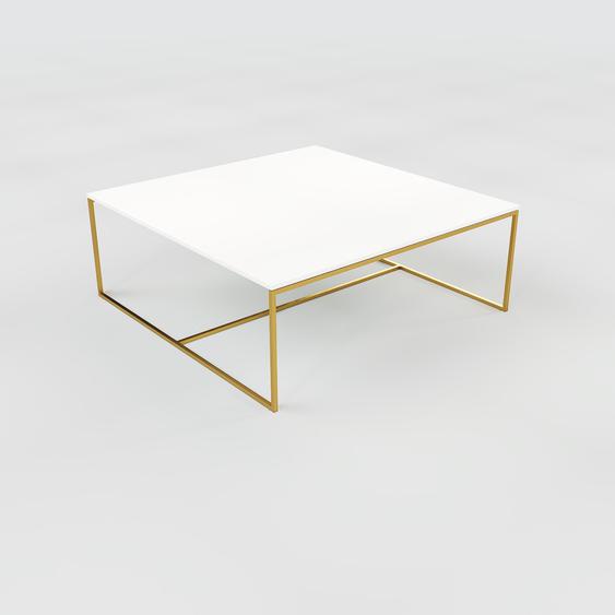 Table basse - NULL avec des jambes dorées, 121, design scandinave, petite table pour salon élégante - 121 x 46 x 121 cm, personnalisable