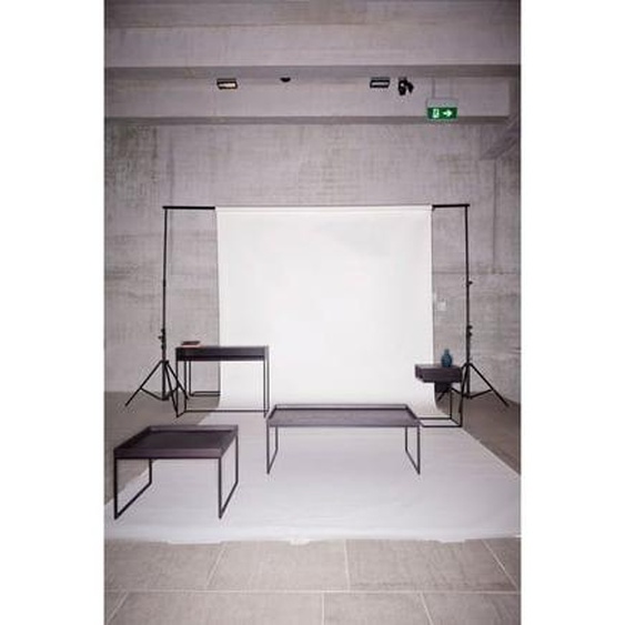 Table basse Pizzo  - noyer naturel - argent - 110 x 40 x 60 cm
