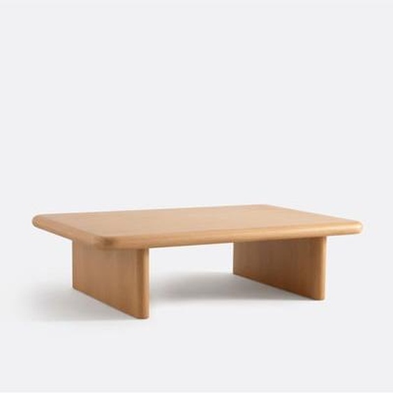 Table basse, plaqué chêne, Curva