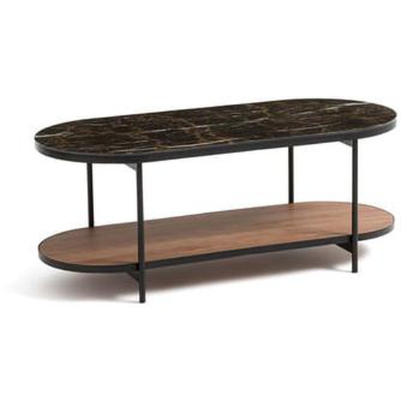 Table basse plateau verre effet marbre, Gil