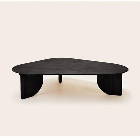 MADURA - Table basse Polha  en Plateau asymétrique et courbes organiques Marron