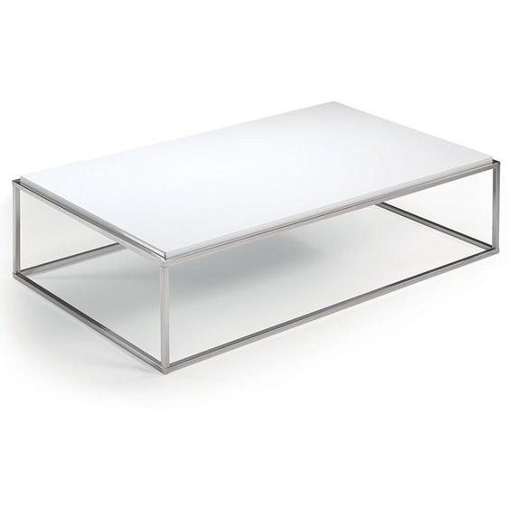 Table basse rectangle MIMI blanc mat