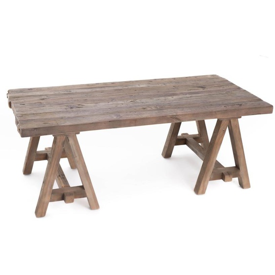 Table basse rectangulaire en bois recyclé L120