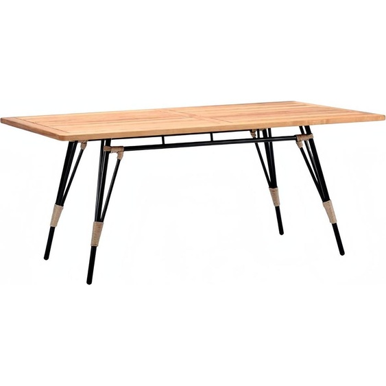 Table à manger rectangulaire de luxe marron haute qualité en rotin design moderne table basse