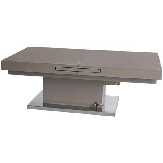 Table basse relevable extensible SETUP taupe
