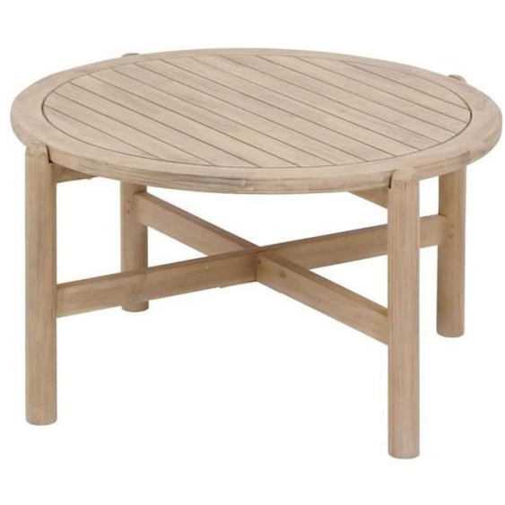 Table basse de jardin ronde Deona 80x48cm en acacia certifié FSC - Hespéride