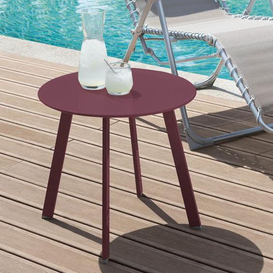 Table basse Saona D 50 cm bordeaux Hespéride