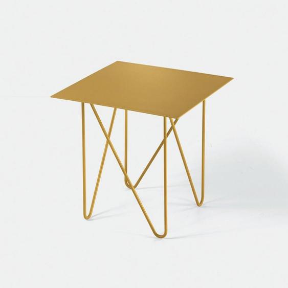 Table basse SHAPE acier couleur doré