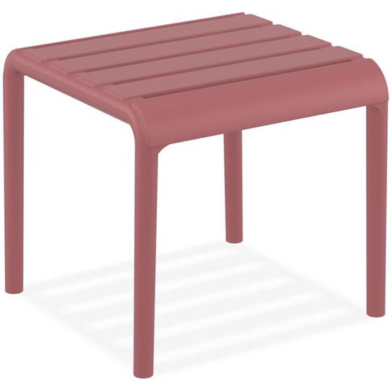 Table basse SIDONY rouge en matière plastique