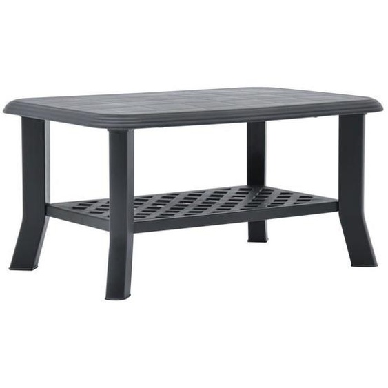 Table basse - VIDAXL - Anthracite - Résistante aux intempéries - Étagère de rangement - Légère