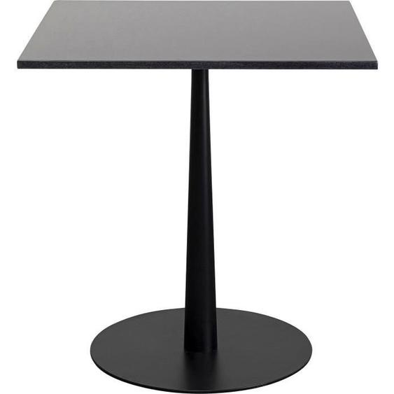Table Bistrot - Kare Design - Capri - Granit noir - 70x70cm - 2 places - Contemporain