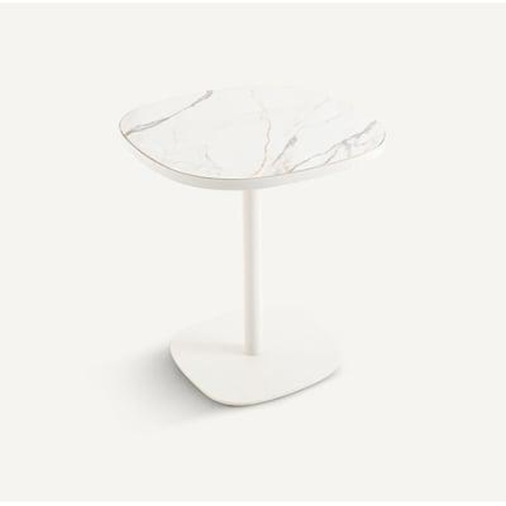 Table bistrot, céramique blanche, Lixfeld