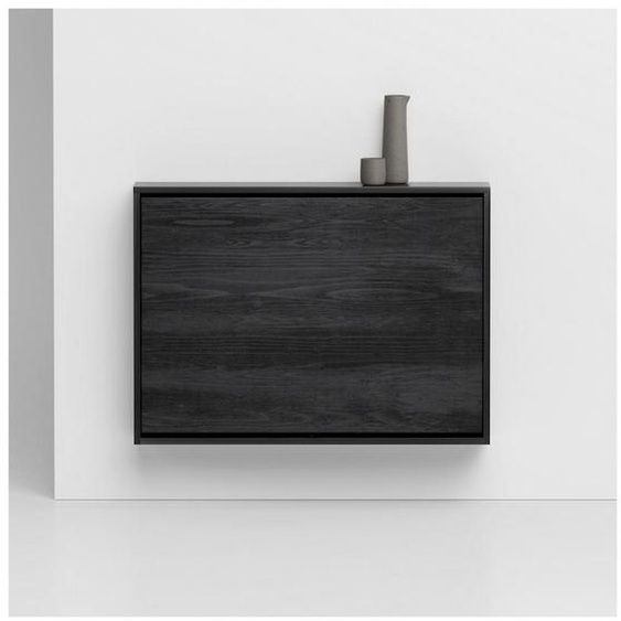 Table/bureau mural pliante BUREAU support acier structure stratifié écologique noir carbone