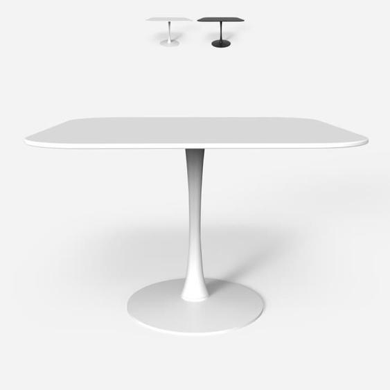 Table carrée - AHD - Lillium 100 - Style Scandinave - 4 places - Bords arrondis
