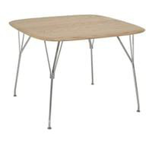 Table carrée Viscount of Wood - frêne - chrome