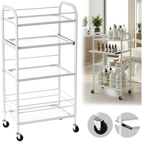 Table chariot pour cosmétique avec laide de 1018W chariot avec quatre étagères pour Salon de beauté