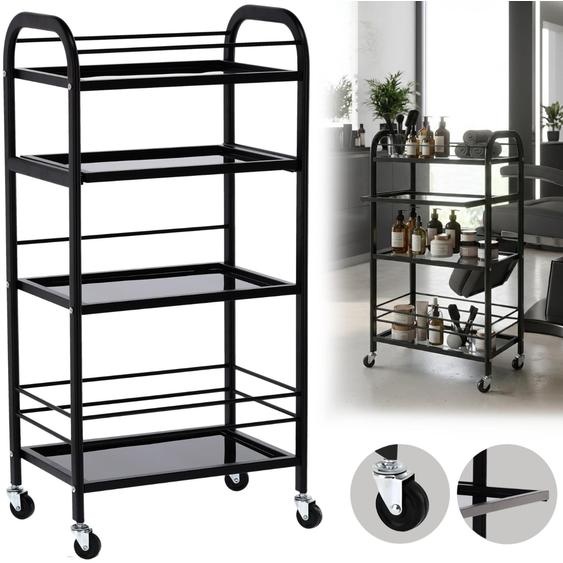 Table chariot pour cosmétique chariot avec quatre étagères pour Salon 1018B