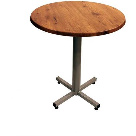 Table Coffee ronde Ø.70 x H.75 cm - Plateau Colorado – Pied central Aluminium