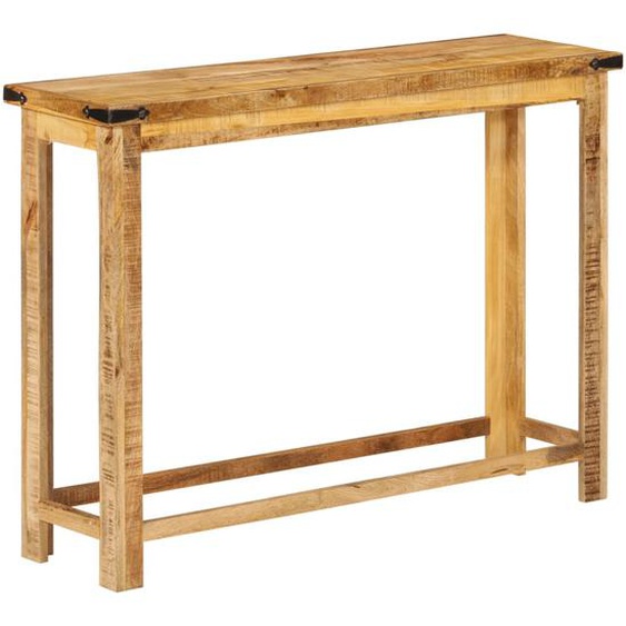 Table console 100x30x75 cm bois de manguier solide