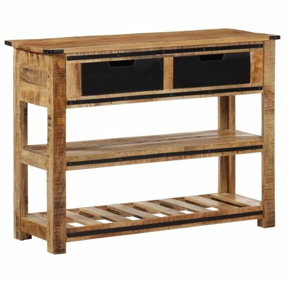 Table console 100x35x75 cm bois de manguier massif