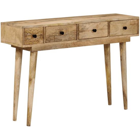 Table console 110x30x75 cm bois de manguier massif