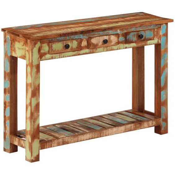 Table console 110x30x76 cm Bois massif de récupération
