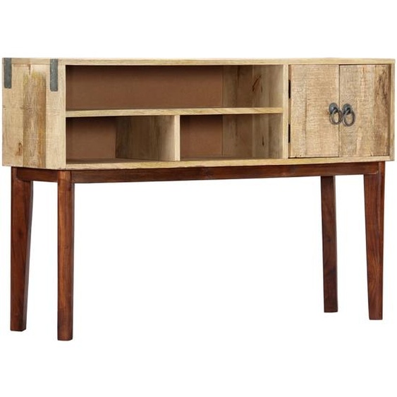 Table console 115x30x76 cm Bois de manguier massif brut