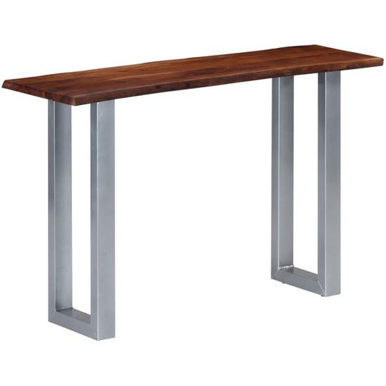 Table console 115x35x76 cm Bois dacacia massif et fer
