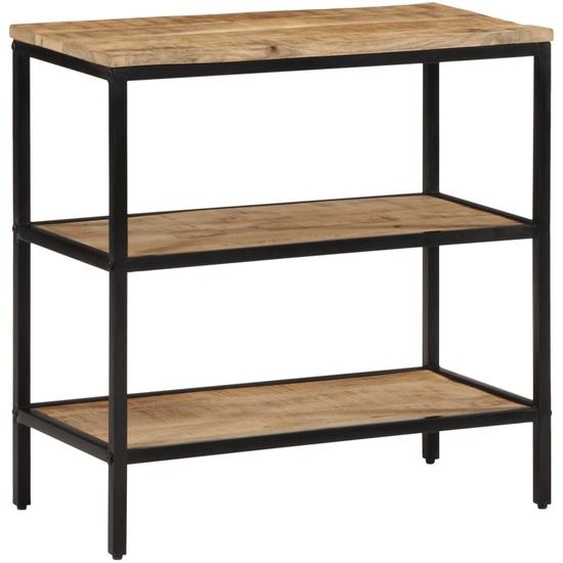 Table console 70x35x70 cm bois de manguier massif brut