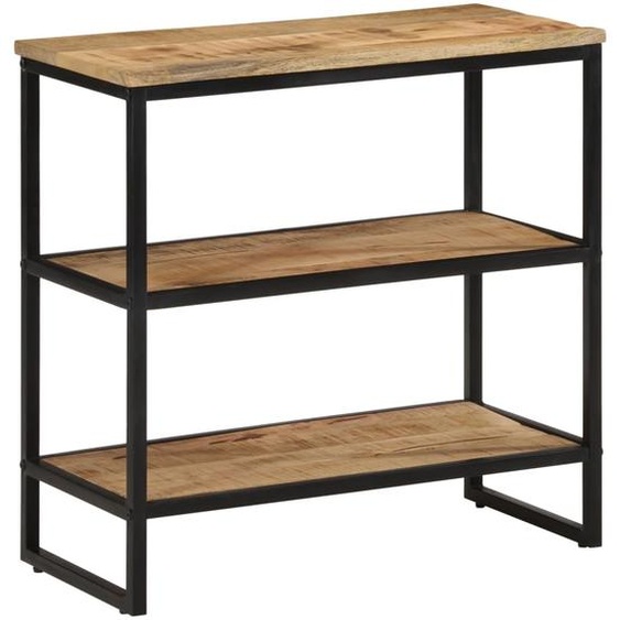 Table console 70x35x70 cm bois de manguier massif brut