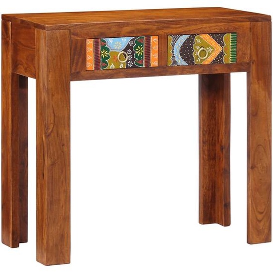 Table console 80x35x75 cm bois massif dacacia