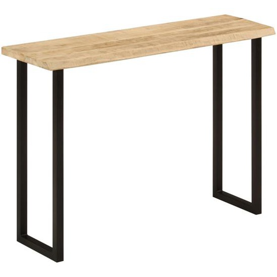 Table console à live edge 105x33x76 cm bois de manguier massif