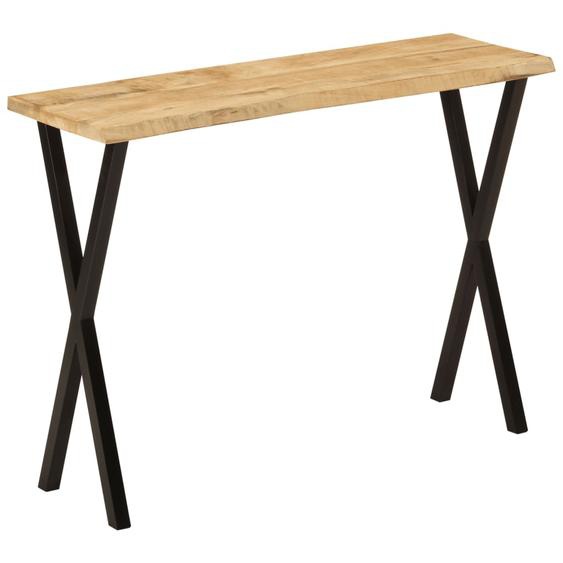 Table console à live edge 105x33x76 cm bois de manguier massif