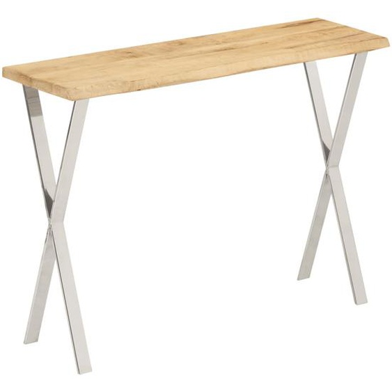Table console à live edge 105x33x76 cm bois de manguier massif