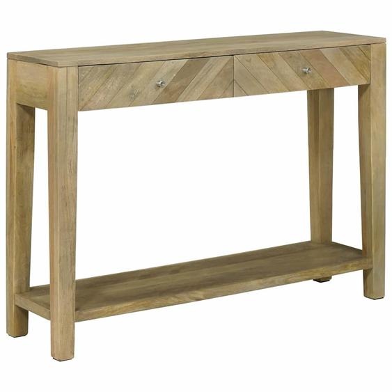 Table console avec tiroir Gris naturel 110 x 30 x 80 cm