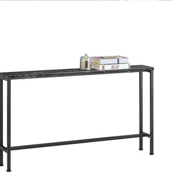 Table Console FSB19-SCH SoBuy - Cadre et 4 Pieds en Fer - L120xP20x65cm - Noir