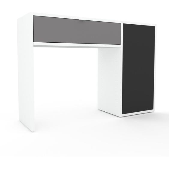 Table console - Graphite, contemporaine, avec porte Graphite et tiroir Gris - 115 x 80 x 34 cm, personnalisable