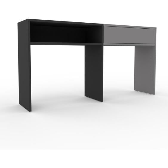 Table console - Graphite, moderne, raffinée, avec tiroir Gris - 151 x 79 x 34 cm, personnalisable
