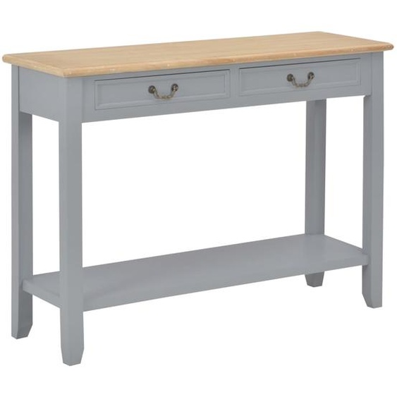 Table console Gris 110x35x80 cm Bois