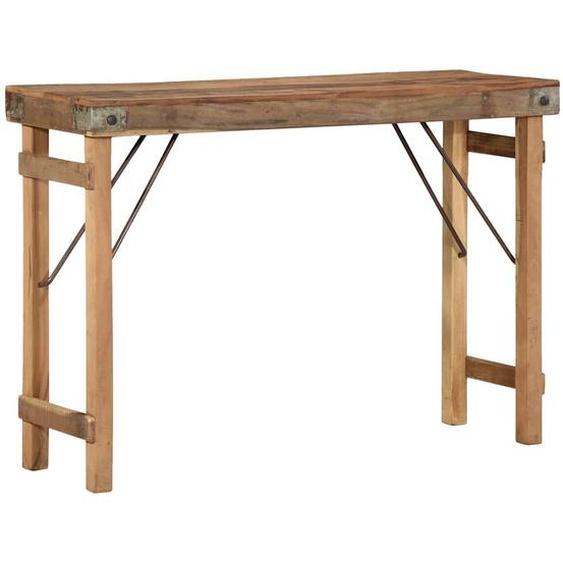 Table dappoint Marron 110 x 35 x 76 cm Bois Recyclé Solide