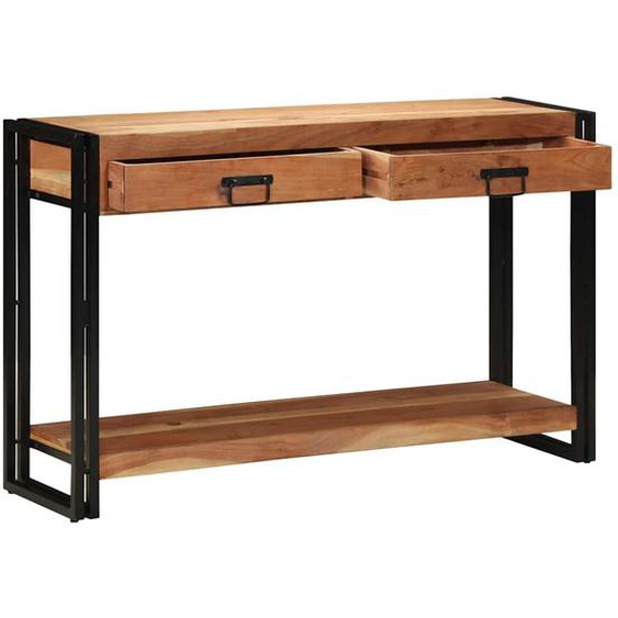 Table console Marron 120 x 33 x 75 cm Bois dacacia massif